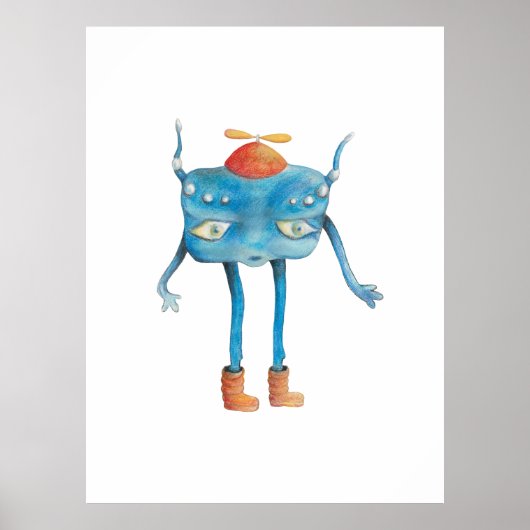 Little Alien Pi Poster (Vorne)