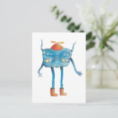 Little Alien Pi Postkarte (Stehend Vorderseite)