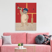 Little All-Star Touchdown Teddy Leinwanddruck (Insitu (Wohnzimmer))