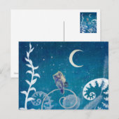 Little Amethyst Owl Postkarte (Vorne/Hinten)