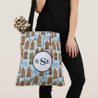 Little Amsterdam Houses Tote Bag MIT MONOGRAMM