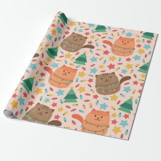 Little and cute Christmas Kitten Geschenkpapier