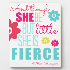 Little and Fierce - hell und farbenfroh Fotoplatte