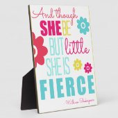 Little and Fierce - hell und farbenfroh Fotoplatte (Seite)