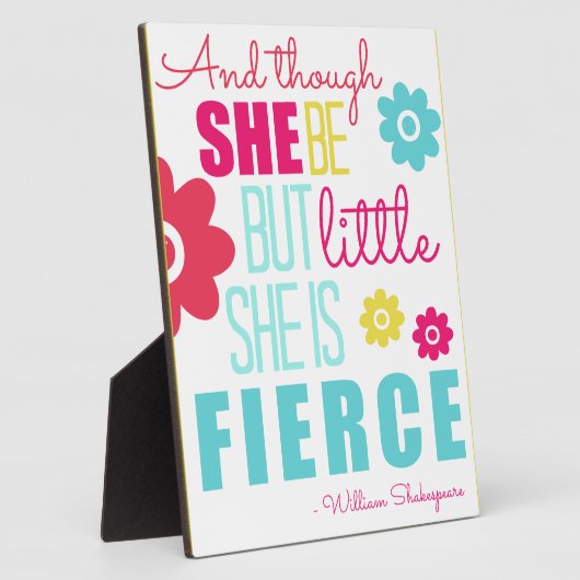 Little and Fierce - hell und farbenfroh Fotoplatte (Seite)