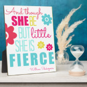 Little and Fierce - hell und farbenfroh Fotoplatte (Seite)