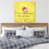 Little and Fierce Shakespeare Wrapped Canvas Leinwanddruck (Insitu (Schlafzimmer))