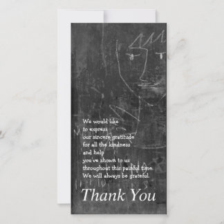 Little Angel 3 Kind Zeichnend Beileid Vielen Dank Dankeskarte