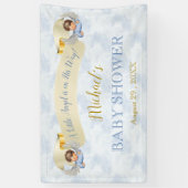 Little Angel Blue Wings Duschbanner Banner (Vertikal)