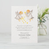 Little Angel Celebration of Life Card Einladung (Stehend Vorderseite)
