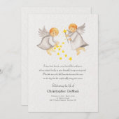 Little Angel Celebration of Life Card Einladung (Vorne/Hinten)