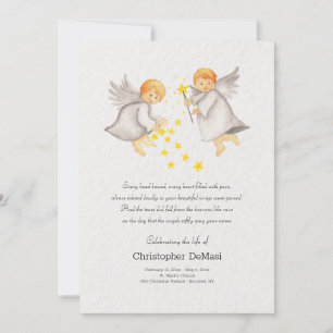 Little Angel Celebration of Life Card Einladung