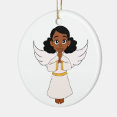 Little Angel Girl Keramik Ornament (Links)