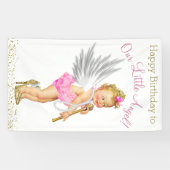 Little Angel Girls Geburtstagsparty Banner (Horizontal)