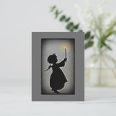 Little Angel Lasse ihren Lichtschrein Postkarte (Stehend Vorderseite)