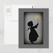 Little Angel Lasse ihren Lichtschrein Postkarte (Vorne/Hinten)