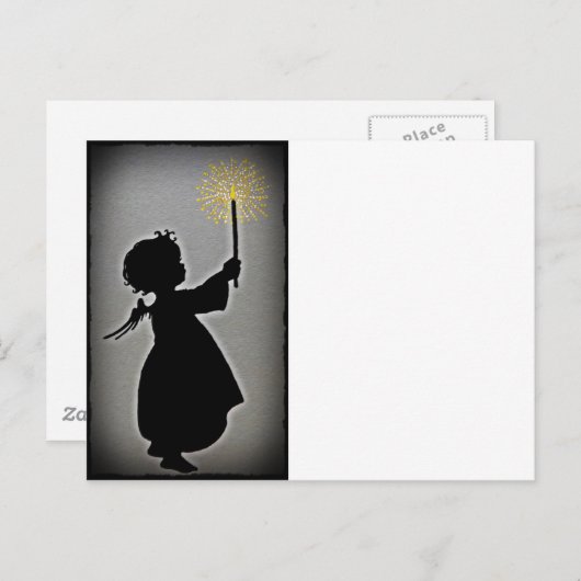 Little Angel Lasse ihren Lichtschrein Postkarte (Vorne/Hinten)
