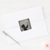 Little Angel Lasse ihren Lichtschrein Quadratischer Aufkleber (Umschlag)