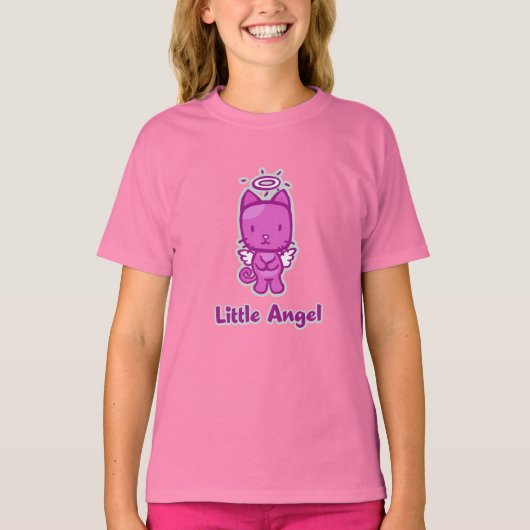 "Little Angel.. Little Devil" Girls T-Shirt (Vorderseite)