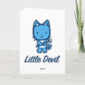 "Little Angel.. Little Devil" Grußkarten Karte (Rückseite)