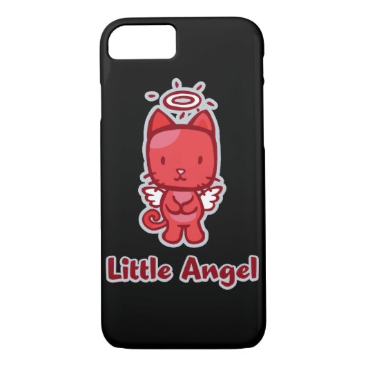 Little Angel... Little Devil Kitty Cat Cartoon Case-Mate iPhone Hülle (Rückseite)