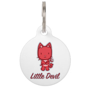 Little Angel... Little Devil Kitty Cat Cartoon Haustiermarke