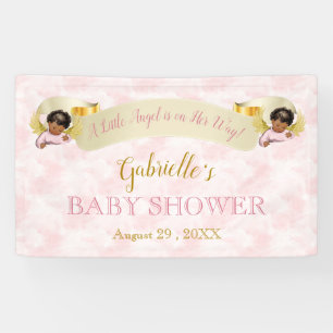 Little Angel Pink Gold American Girl Banner