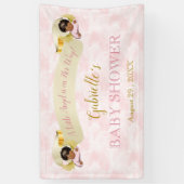 Little Angel Pink Gold American Girl Banner (Vertikal)