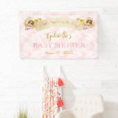 Little Angel Pink Gold Girl Banner (Insitu)
