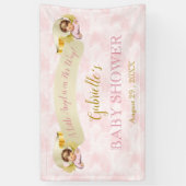 Little Angel Pink Gold Girl Banner (Vertikal)
