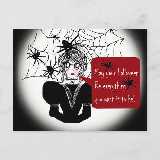 Little Anime Spider Woman Postkarte (Vorderseite)