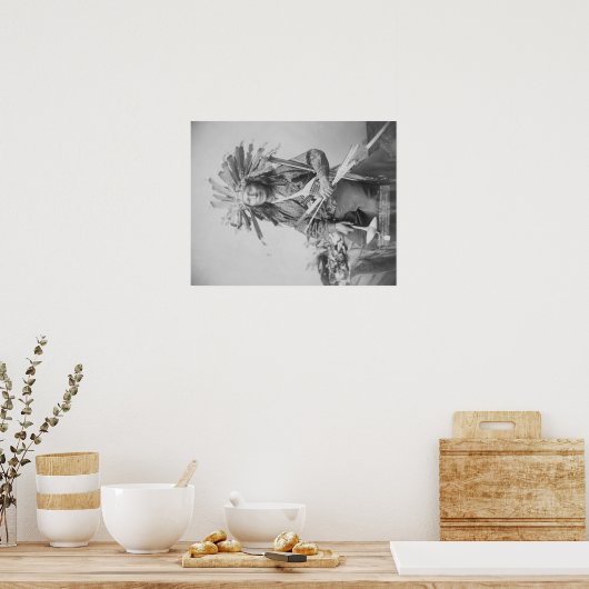 "Little" - Anstifter der indischen Revolte am Poster (Küche)