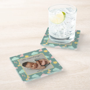 Little Answered Gebet Foto Glass Untersetzer