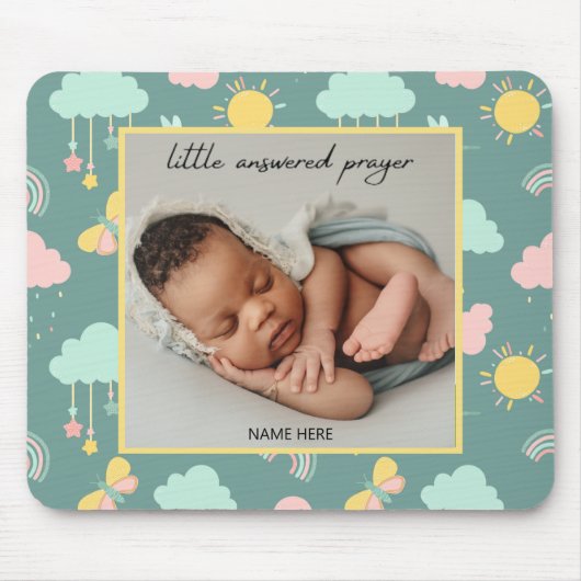 Little Answered Gebet Foto Mouse Pad Mousepad (Vorne)