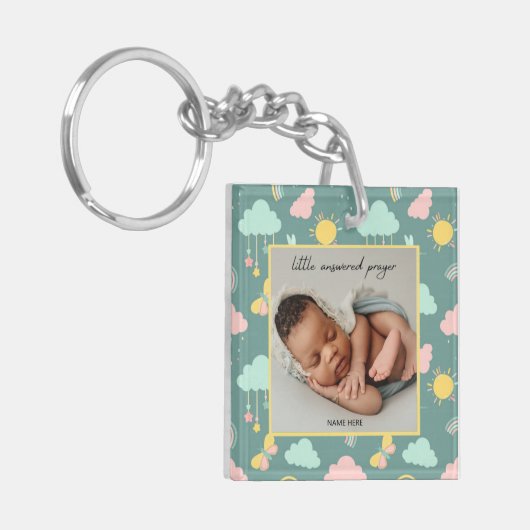 Little Answered Gebet Foto Schlüsselanhänger (Vorderseite links)