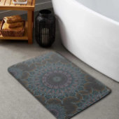 Little Ashgrey Floral Fallen Badematte