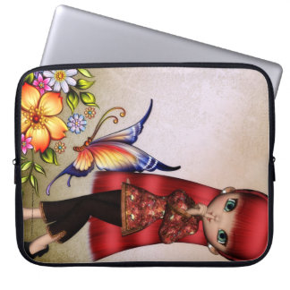 Little Asian Girl 1 Fantasy Laptop Sleeve
