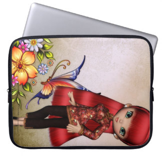 Little Asian Girl 2 Fantasy Laptop Sleeve