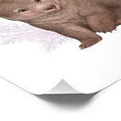 Little Aussie Friends - Wombat - farbig Fotodruck (Ecke)