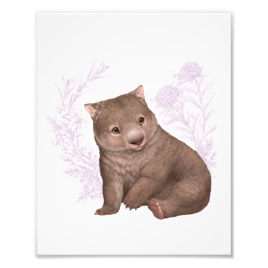 Little Aussie Friends - Wombat - farbig Fotodruck (Vorne)