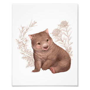 Little Aussie Friends - Wombat Fotodruck