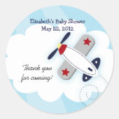 Little Aviator (blau) Gefallen Stickers (Vorderseite)