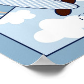 Little Aviator Kinderzimmer Wall Art Print Poster (Ecke)