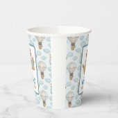 Little Aviator Party Baby Bear Pastel Birthday Pap Pappbecher (Links)