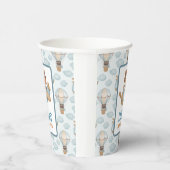 Little Aviator Party Baby Bear Pastel Birthday Pap Pappbecher (Rechts)