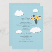 Little Aviator Sip und Siehe Einladung (Vorne/Hinten)