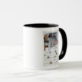 Little Awaken Girl Spies Santa and Sleigh Tasse (VorderseiteRechts)