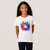 Little Axolotl, Big Dreams: Ein Rainbow Adventure T-Shirt (Vorne ganz)