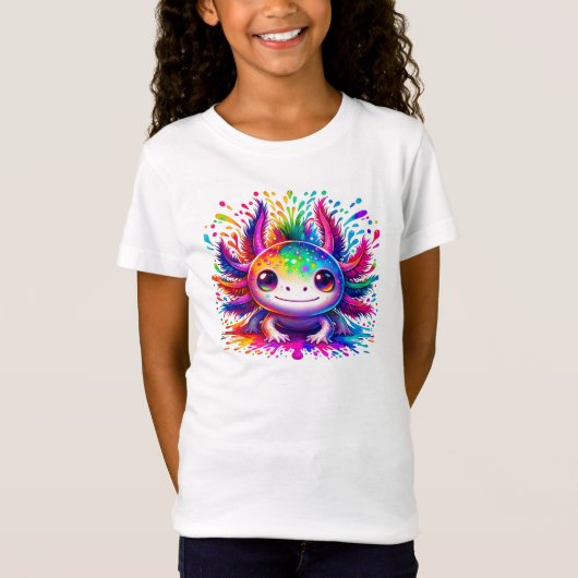 Little Axolotl, Big Dreams: Ein Rainbow Adventure T-Shirt (Vorderseite)