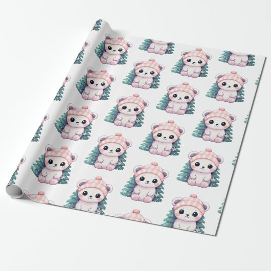 Little Baby Animal Xmas Magic Geschenkpapier (Ungerollt)